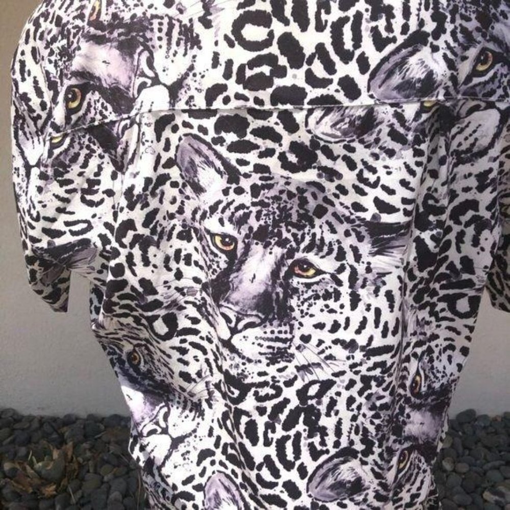 Tiger Print Unisex Romper With Elastic Waist - image 3